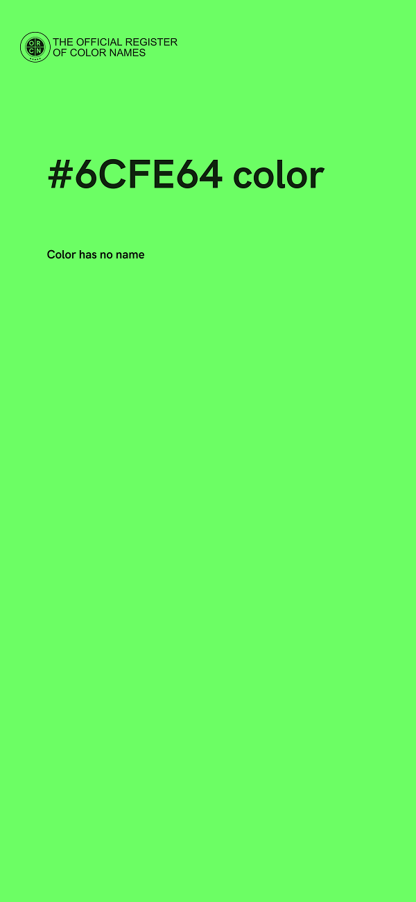 #6CFE64 color image