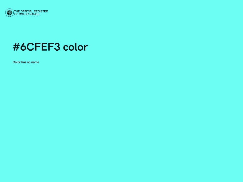 #6CFEF3 color image