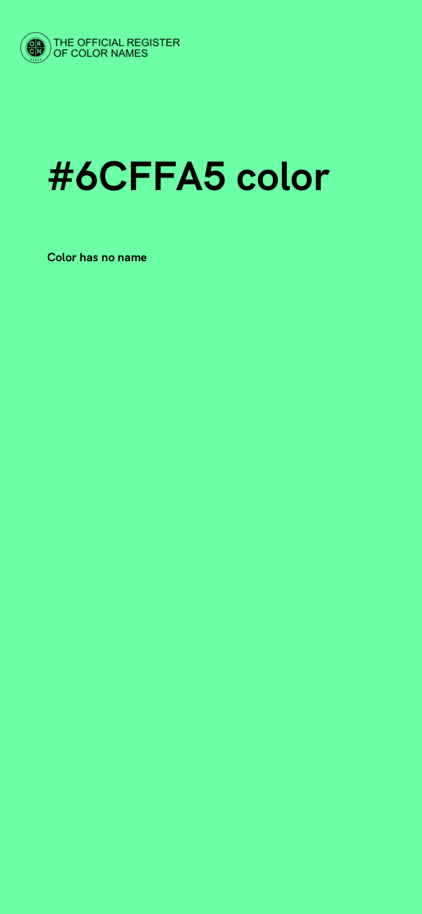 #6CFFA5 color image