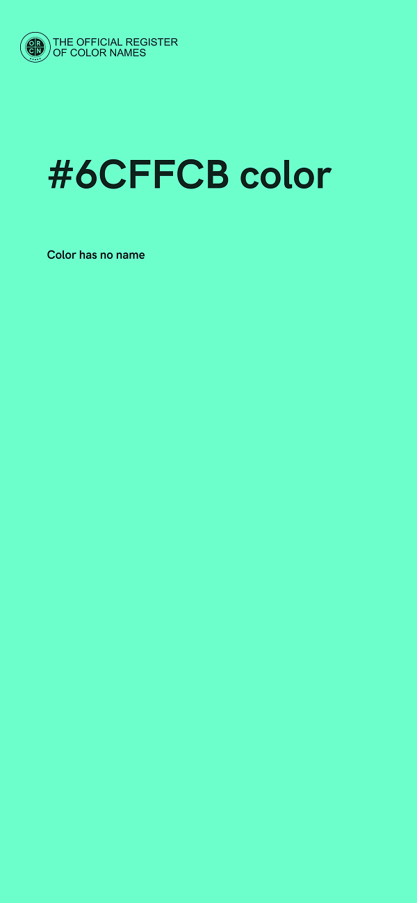 #6CFFCB color image