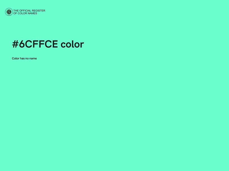 #6CFFCE color image