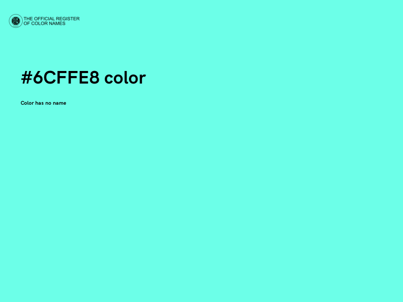 #6CFFE8 color image
