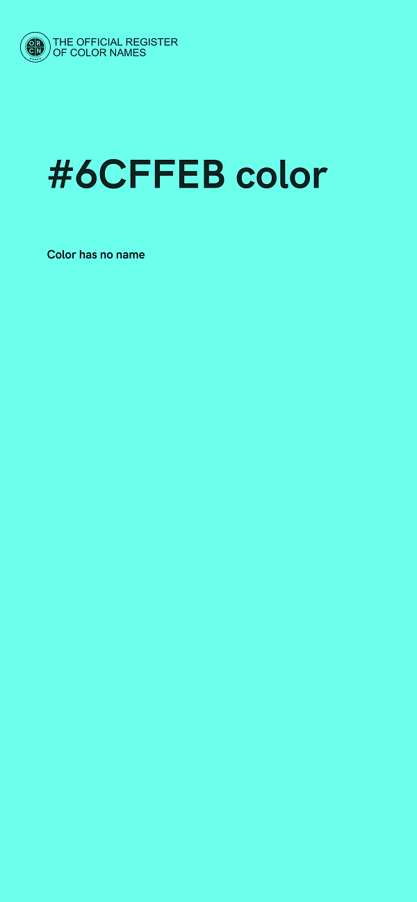 #6CFFEB color image