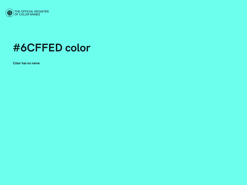 #6CFFED color image