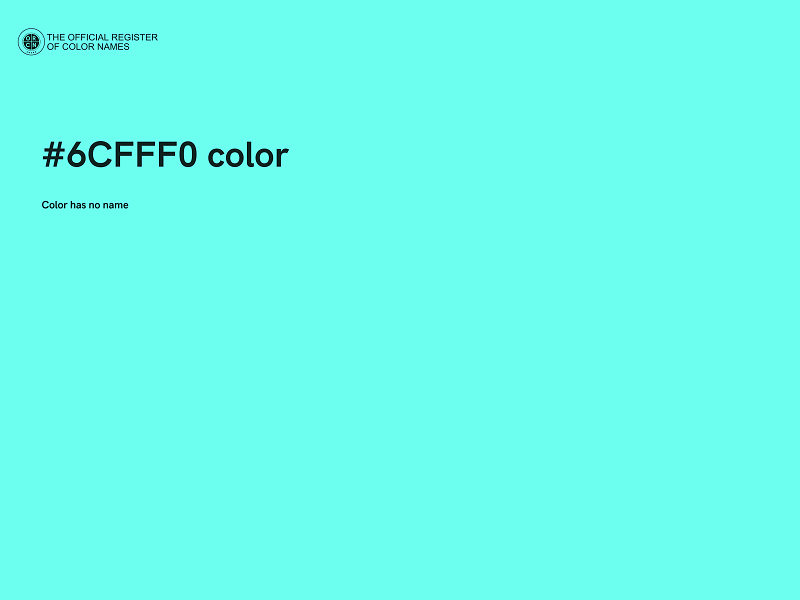 #6CFFF0 color image