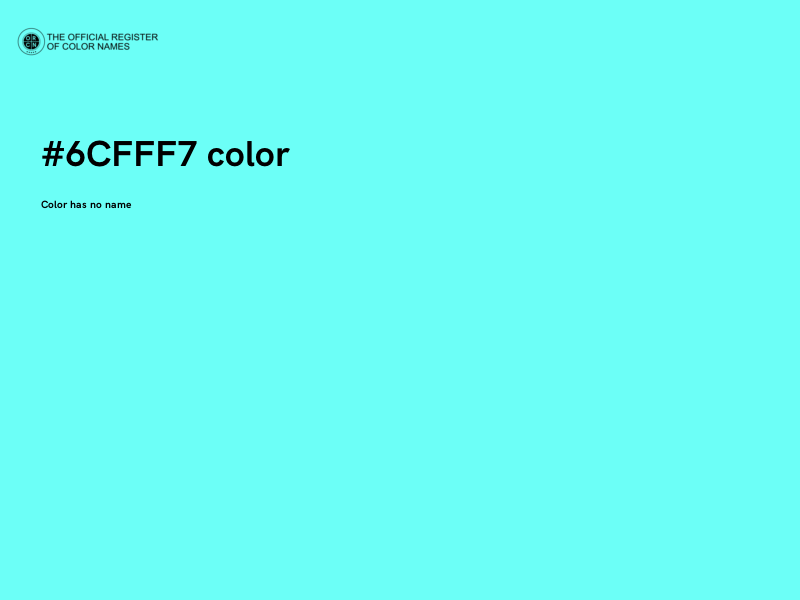 #6CFFF7 color image