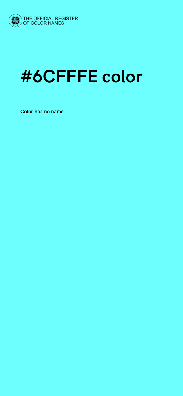#6CFFFE color image