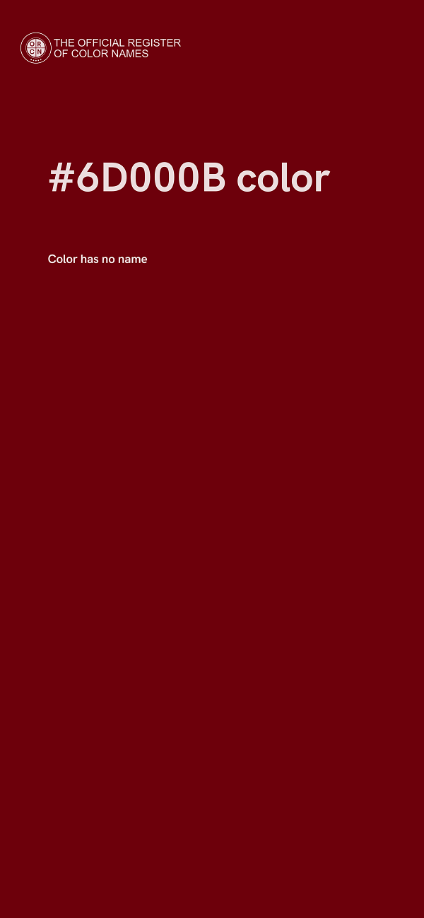 #6D000B color image
