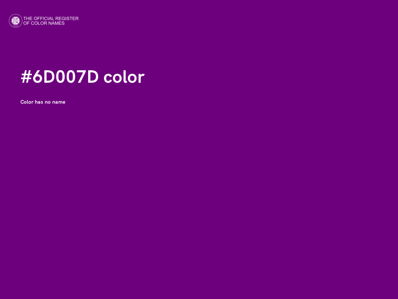 #6D007D color image
