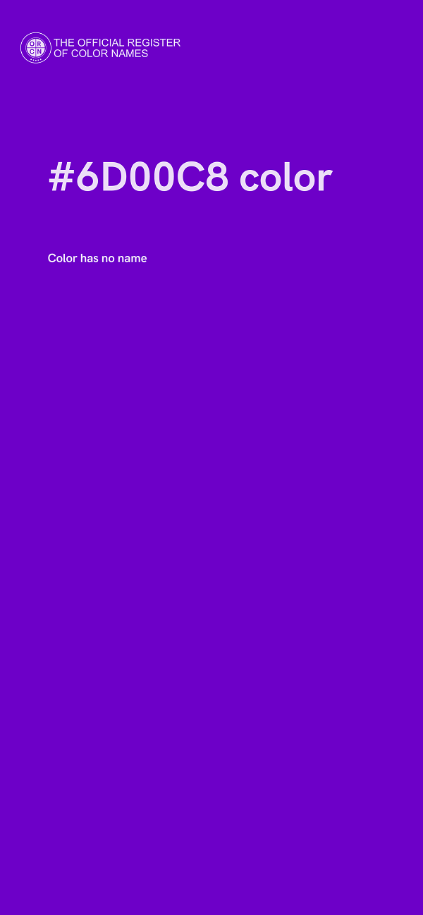 #6D00C8 color image