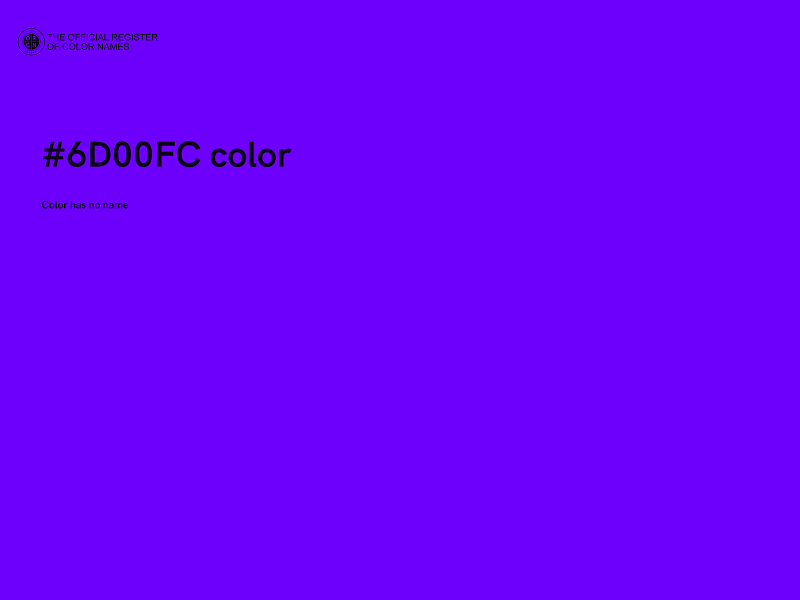 #6D00FC color image