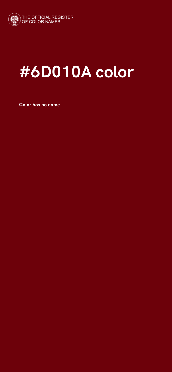 #6D010A color image