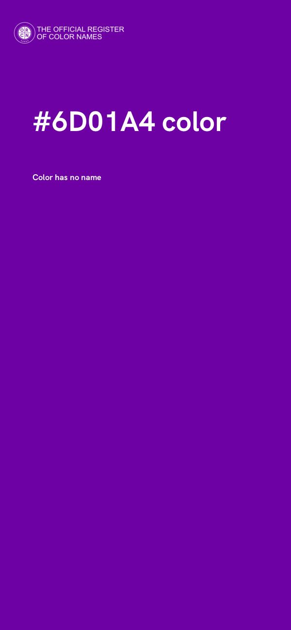 #6D01A4 color image
