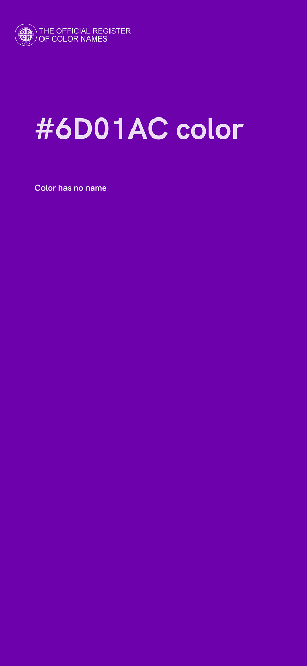 #6D01AC color image