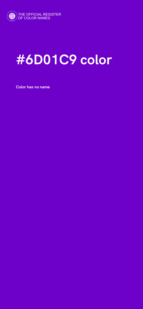 #6D01C9 color image