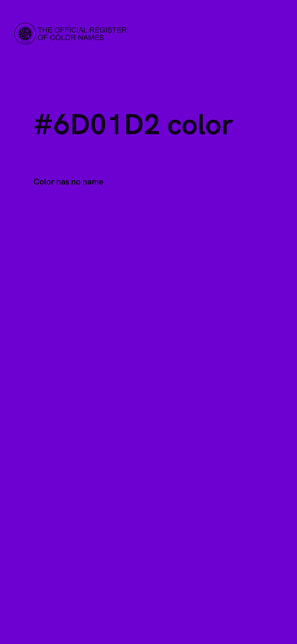 #6D01D2 color image