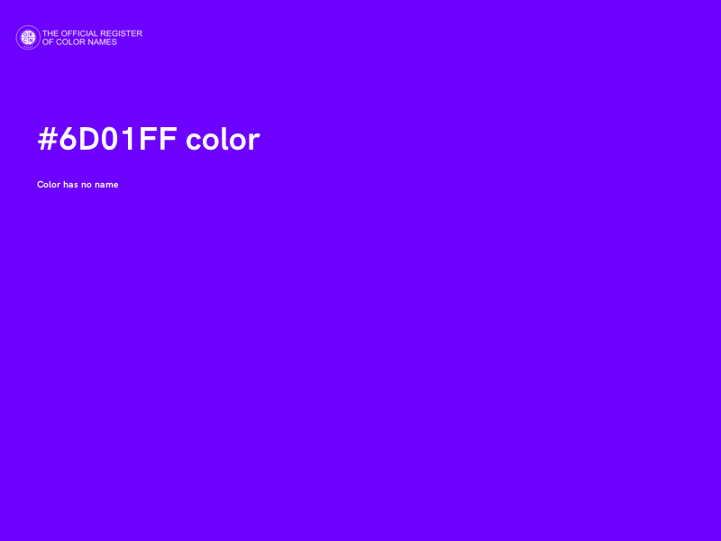 #6D01FF color image