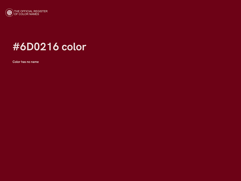 #6D0216 color image
