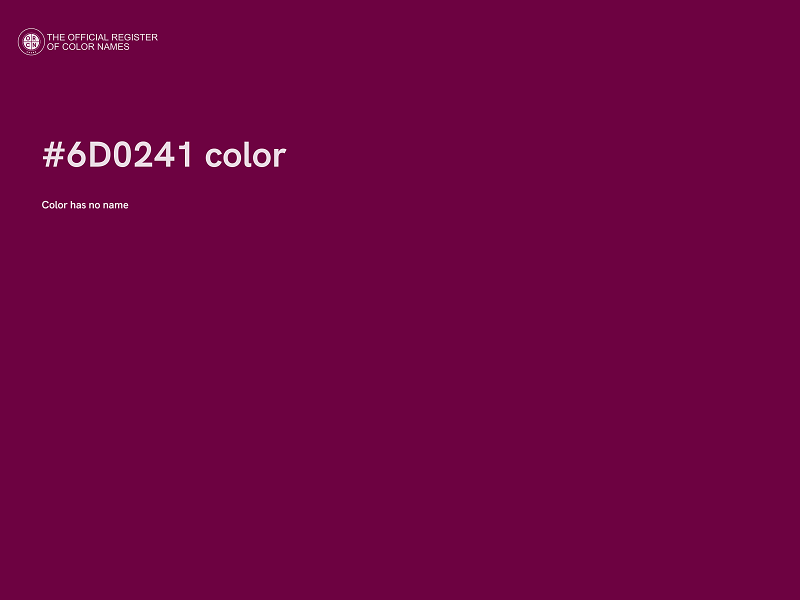 #6D0241 color image