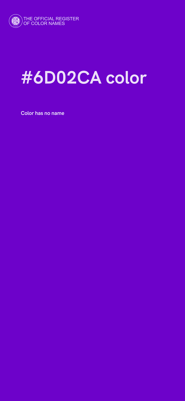 #6D02CA color image
