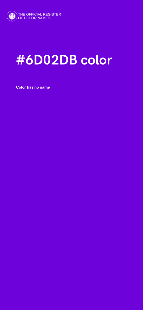 #6D02DB color image