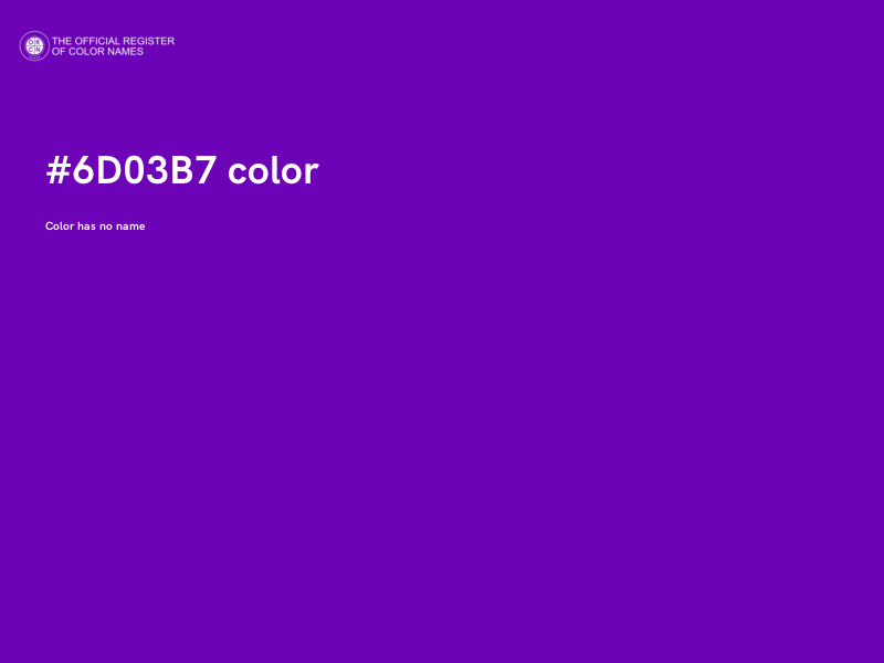 #6D03B7 color image