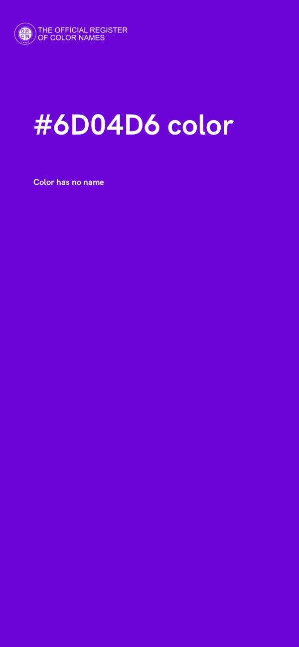 #6D04D6 color image