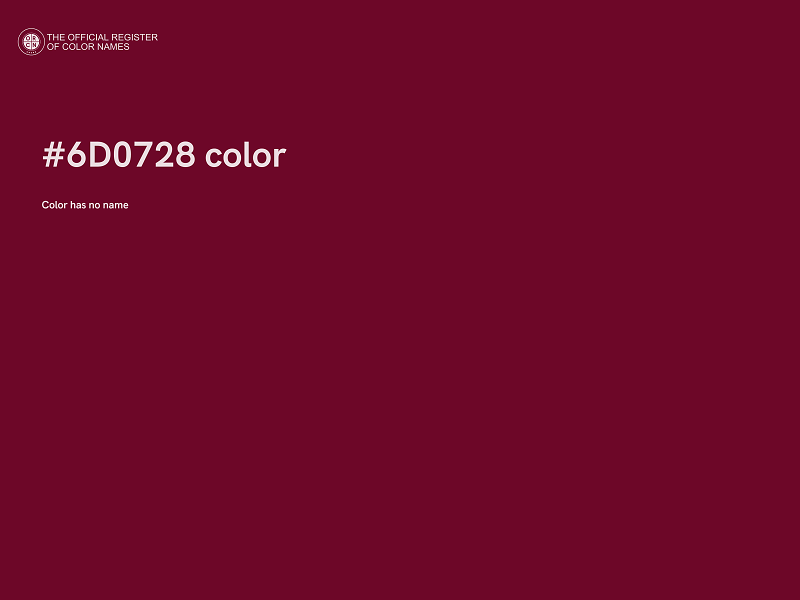 #6D0728 color image