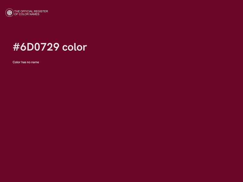 #6D0729 color image