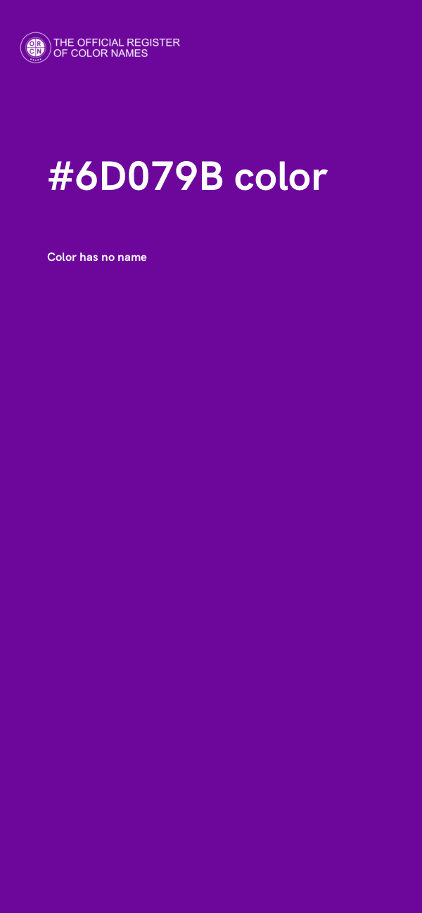 #6D079B color image