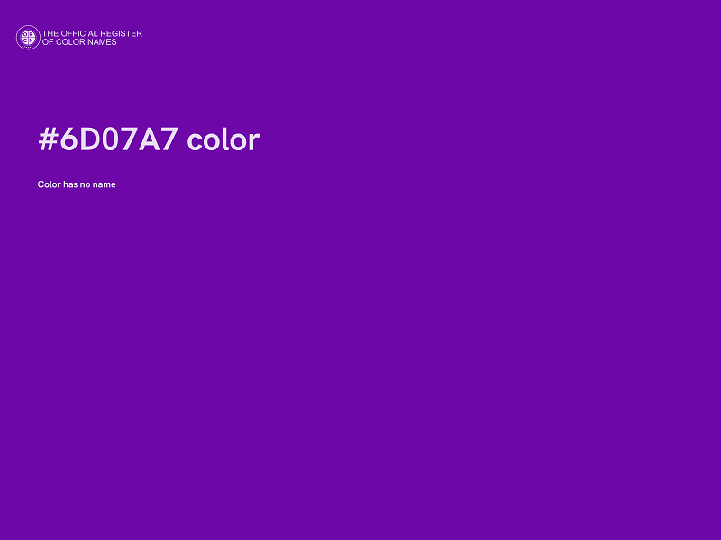 #6D07A7 color image