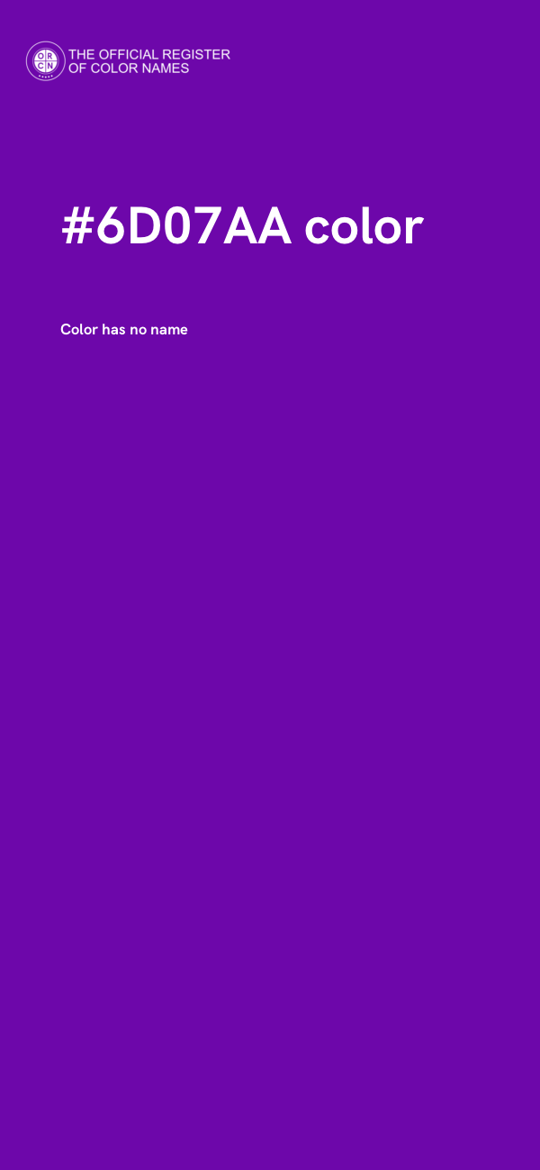 #6D07AA color image