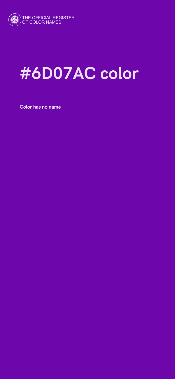 #6D07AC color image