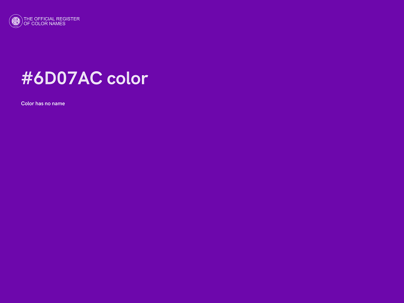 #6D07AC color image