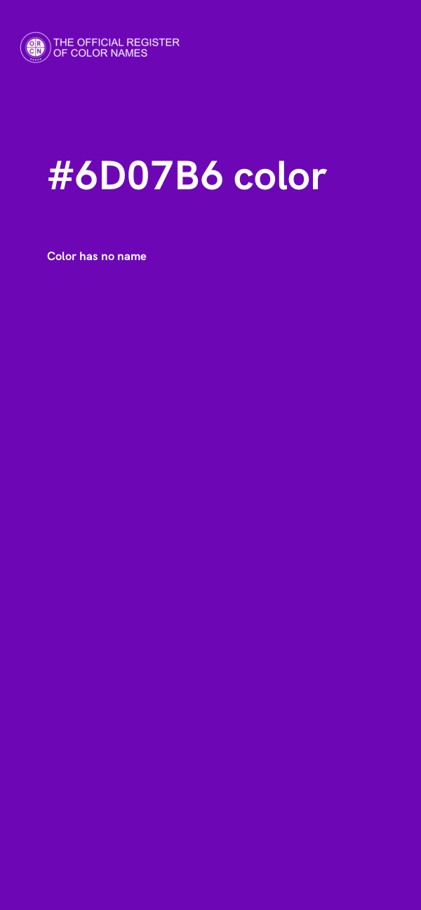 #6D07B6 color image