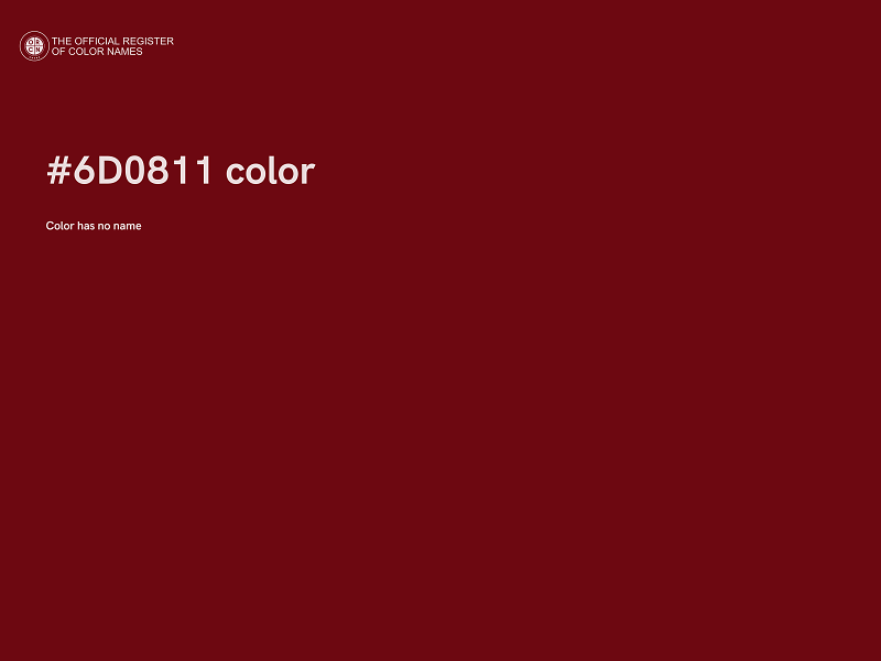 #6D0811 color image
