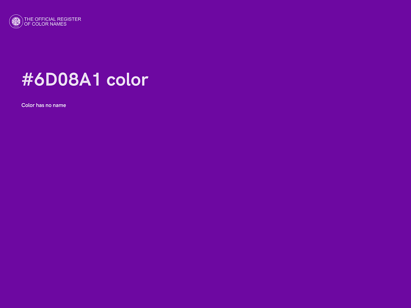 #6D08A1 color image