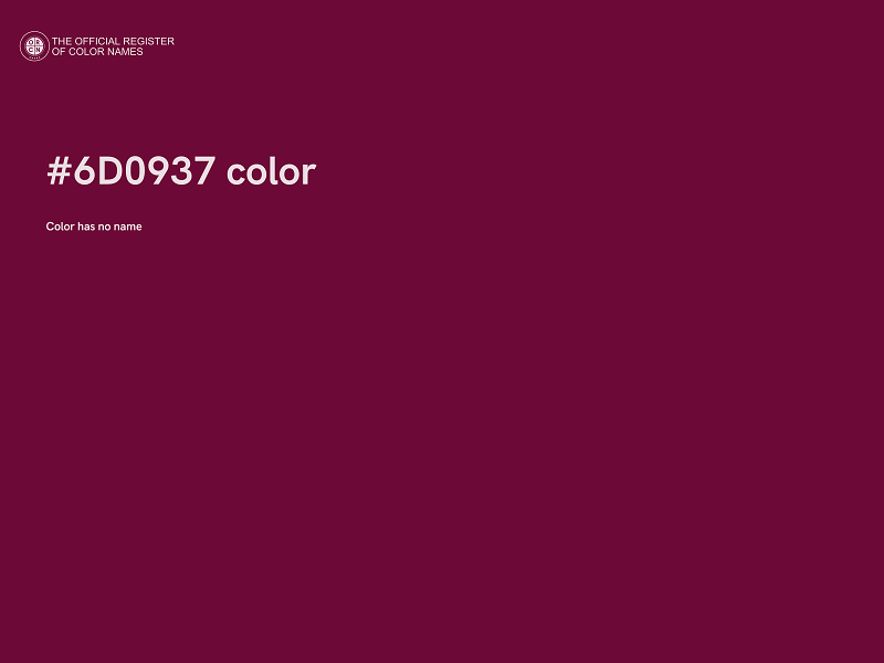 #6D0937 color image