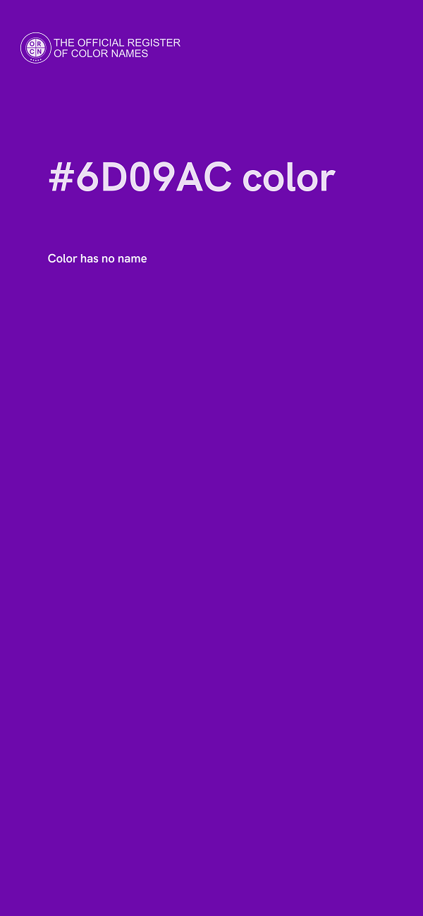 #6D09AC color image