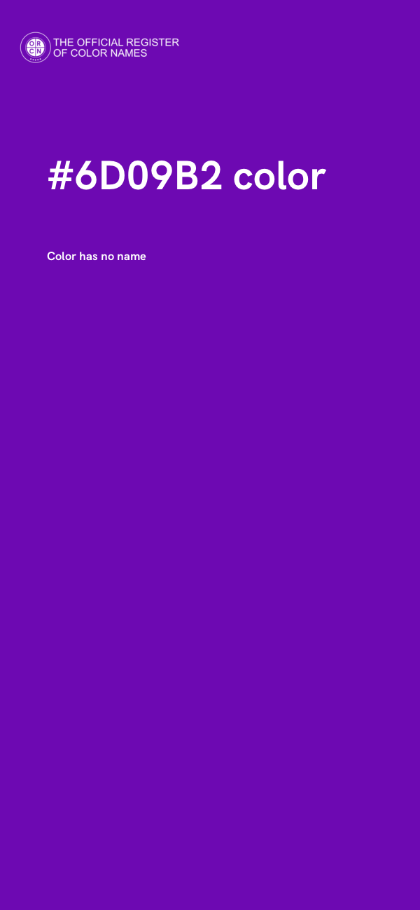 #6D09B2 color image