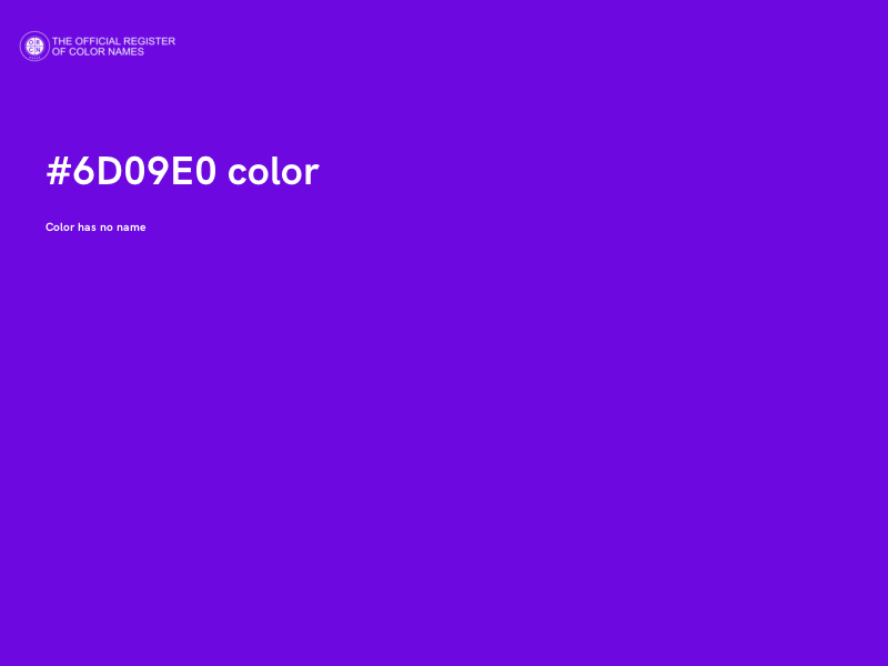 #6D09E0 color image