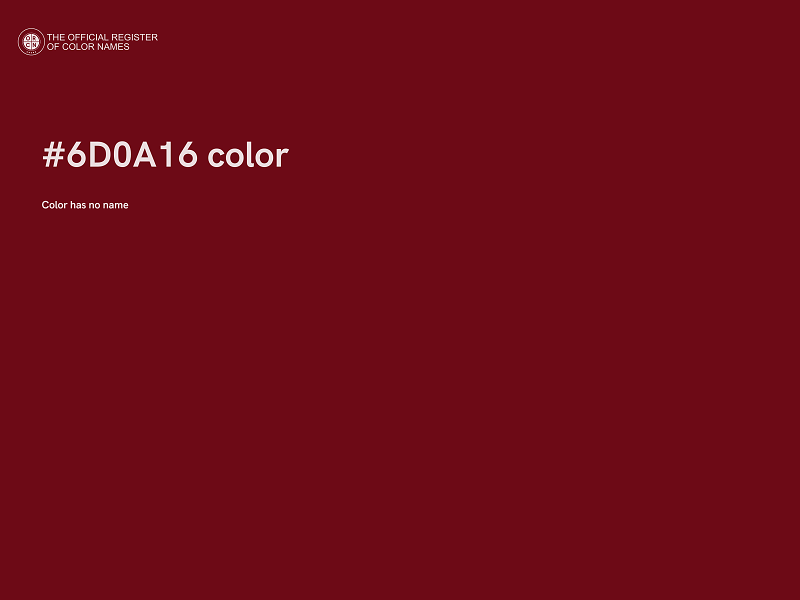 #6D0A16 color image