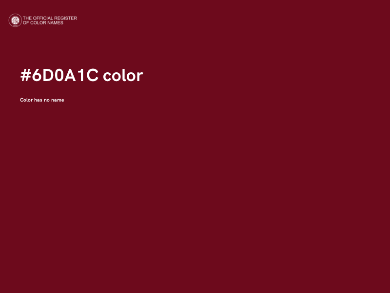 #6D0A1C color image