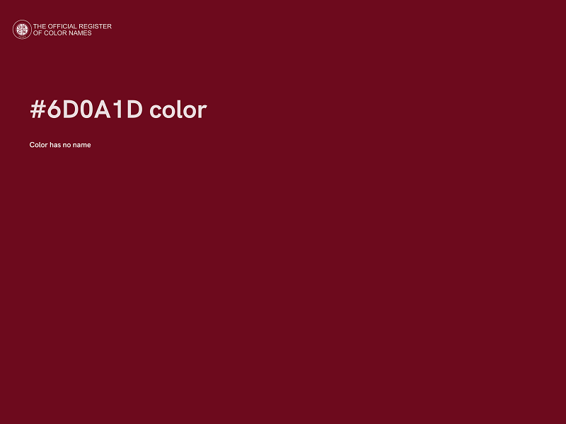 #6D0A1D color image