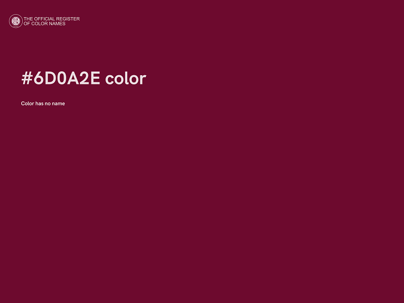 #6D0A2E color image