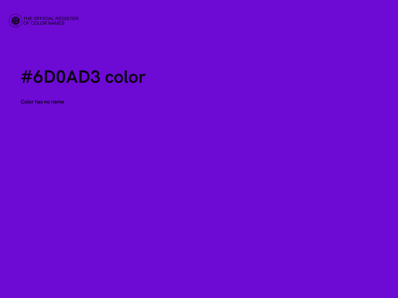 #6D0AD3 color image