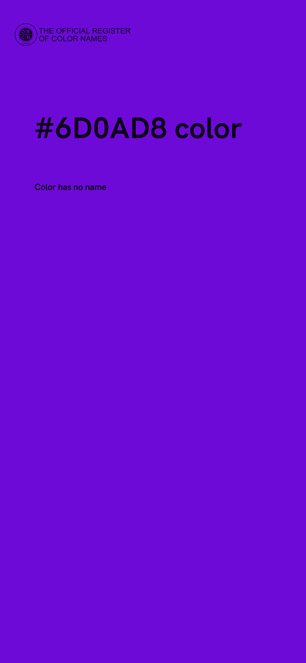 #6D0AD8 color image