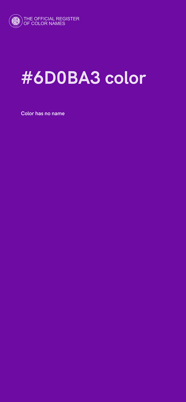 #6D0BA3 color image