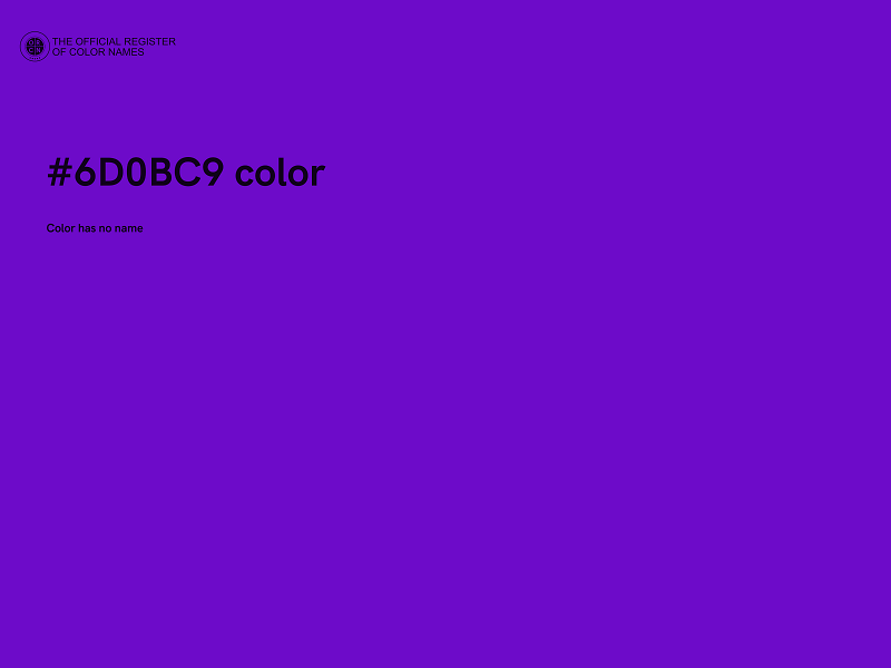 #6D0BC9 color image