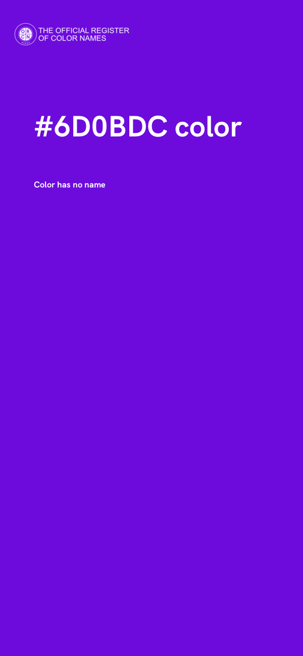 #6D0BDC color image